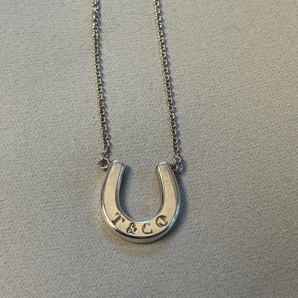 T&Co Silver Horseshoe Necklace